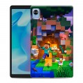 Дизайнерский силиконовый чехол для Realme Pad Mini Майнкрафт Minecraft