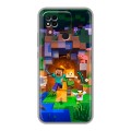 Дизайнерский силиконовый чехол для Xiaomi Redmi 10A Майнкрафт Minecraft