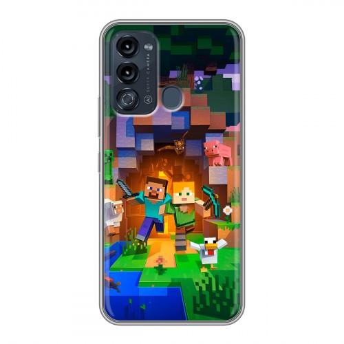 Дизайнерский силиконовый чехол для Itel Vision 3 Майнкрафт Minecraft