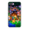 Дизайнерский силиконовый с усиленными углами чехол для Itel A25 Майнкрафт Minecraft