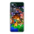 Дизайнерский силиконовый чехол для Xiaomi 12T Майнкрафт Minecraft