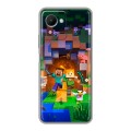 Дизайнерский силиконовый чехол для Realme C30s Майнкрафт Minecraft