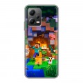 Дизайнерский силиконовый чехол для Xiaomi Poco X5 Майнкрафт Minecraft