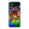 Дизайнерский силиконовый чехол для Samsung Galaxy A14 Майнкрафт Minecraft