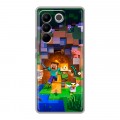 Дизайнерский силиконовый чехол для Vivo V27 Майнкрафт Minecraft