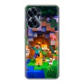 Дизайнерский силиконовый чехол для Realme C55 Майнкрафт Minecraft
