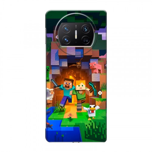 Дизайнерский пластиковый чехол для Huawei Mate X3 Майнкрафт Minecraft