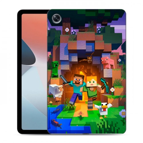 Дизайнерский силиконовый чехол для OPPO Pad Air Майнкрафт Minecraft