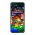 Дизайнерский силиконовый чехол для Itel P40 Майнкрафт Minecraft