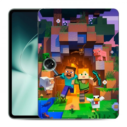 Дизайнерский силиконовый чехол для OnePlus Pad Майнкрафт Minecraft