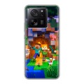 Дизайнерский силиконовый чехол для Xiaomi 13T Майнкрафт Minecraft