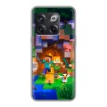 Дизайнерский силиконовый чехол для OnePlus 10T Майнкрафт Minecraft