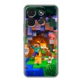 Дизайнерский силиконовый чехол для Itel A60s Майнкрафт Minecraft