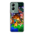 Дизайнерский силиконовый чехол для Vivo Y17s Майнкрафт Minecraft