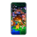Дизайнерский силиконовый чехол для Samsung Galaxy A15 Майнкрафт Minecraft