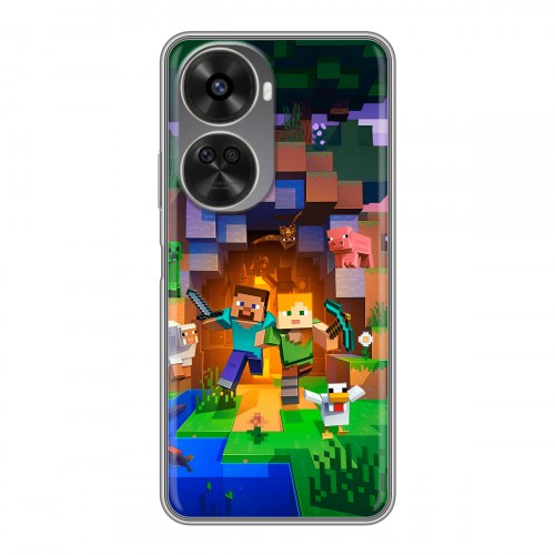 Дизайнерский силиконовый чехол для Huawei Nova 11 SE Майнкрафт Minecraft