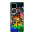 Дизайнерский силиконовый чехол для Vivo V30 5G Майнкрафт Minecraft