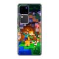 Дизайнерский силиконовый чехол для Vivo V30 Pro Майнкрафт Minecraft