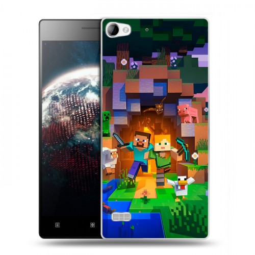 Дизайнерский пластиковый чехол для Lenovo Vibe X2 Майнкрафт Minecraft