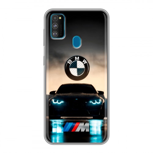 Дизайнерский силиконовый чехол для Samsung Galaxy M30s БМВ BMW