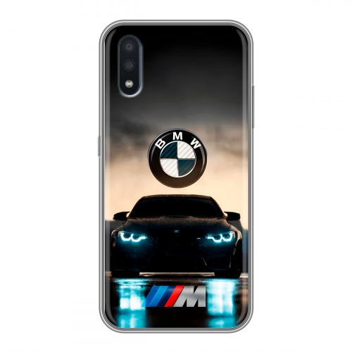 Дизайнерский силиконовый чехол для Samsung Galaxy M01 БМВ BMW