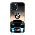 Дизайнерский силиконовый чехол для Iphone 15 БМВ BMW