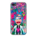 Дизайнерский силиконовый чехол для Iphone 7 Рик и Морти Rick Morty