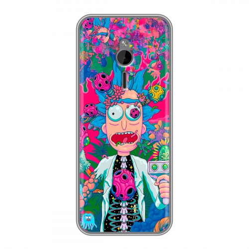 Дизайнерский силиконовый чехол для Nokia 230 Рик и Морти Rick Morty