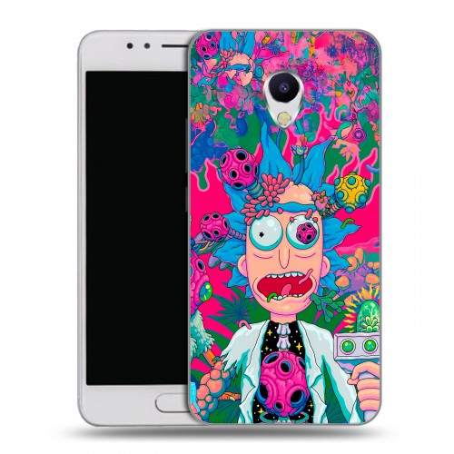 Дизайнерский пластиковый чехол для Meizu M5s Рик и Морти Rick Morty