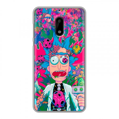 Дизайнерский пластиковый чехол для Nokia 6 Рик и Морти Rick Morty