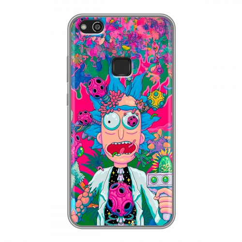 Дизайнерский силиконовый чехол для Huawei P10 Lite Рик и Морти Rick Morty