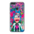 Дизайнерский силиконовый чехол для Huawei P Smart Рик и Морти Rick Morty