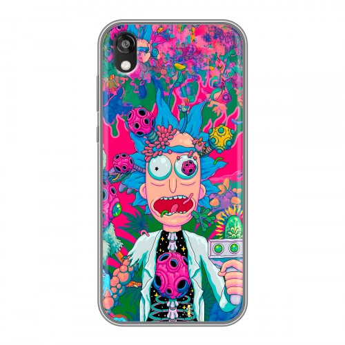 Дизайнерский силиконовый чехол для Huawei Honor 8s Рик и Морти Rick Morty
