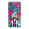 Дизайнерский силиконовый чехол для ZTE Blade A3 (2019) Рик и Морти Rick Morty