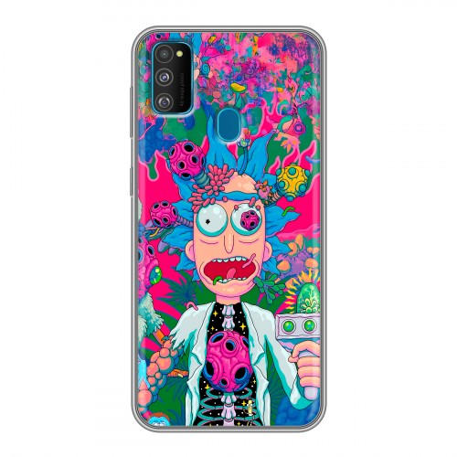 Дизайнерский силиконовый чехол для Samsung Galaxy M30s Рик и Морти Rick Morty