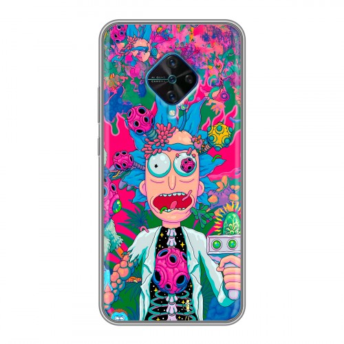 Дизайнерский силиконовый чехол для Vivo V17 Рик и Морти Rick Morty