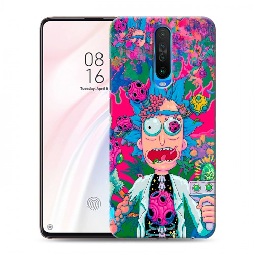Дизайнерский пластиковый чехол для Xiaomi RedMi K30 Рик и Морти Rick Morty