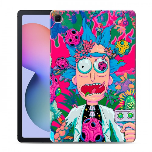 Дизайнерский силиконовый чехол для Samsung Galaxy Tab S6 Lite Рик и Морти Rick Morty