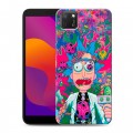 Дизайнерский силиконовый чехол для Huawei Honor 9S Рик и Морти Rick Morty