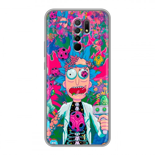 Дизайнерский силиконовый чехол для Xiaomi RedMi 9 Рик и Морти Rick Morty
