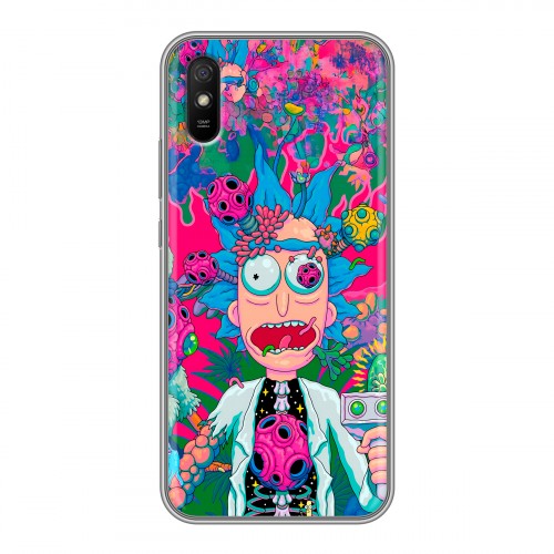 Дизайнерский силиконовый чехол для Xiaomi RedMi 9A Рик и Морти Rick Morty