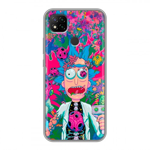 Дизайнерский силиконовый чехол для Xiaomi RedMi 9C Рик и Морти Rick Morty