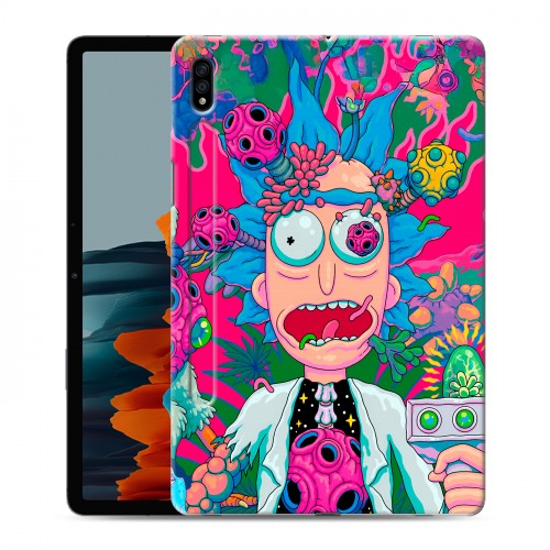 Дизайнерский силиконовый чехол для Samsung Galaxy Tab S7 Рик и Морти Rick Morty