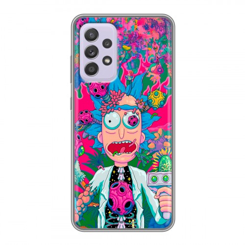 Дизайнерский силиконовый чехол для Samsung Galaxy A52 Рик и Морти Rick Morty
