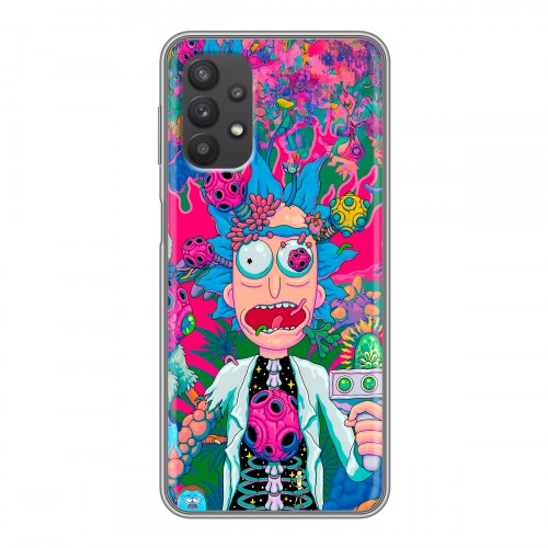 Дизайнерский силиконовый чехол для Samsung Galaxy A32 Рик и Морти Rick Morty