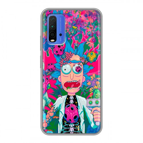 Дизайнерский силиконовый чехол для Xiaomi RedMi 9T Рик и Морти Rick Morty