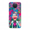Дизайнерский силиконовый с усиленными углами чехол для Nokia G20 Рик и Морти Rick Morty
