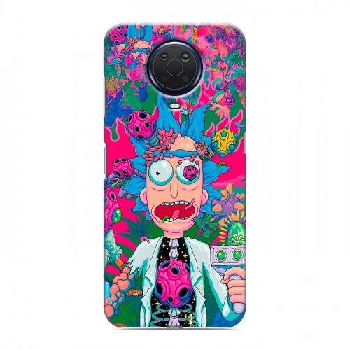 Дизайнерский силиконовый с усиленными углами чехол для Nokia G20 Рик и Морти Rick Morty