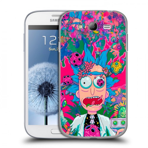 Дизайнерский пластиковый чехол для Samsung Galaxy Grand Рик и Морти Rick Morty