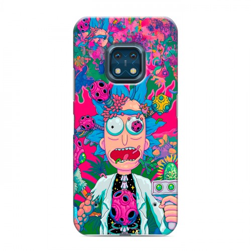 Дизайнерский силиконовый с усиленными углами чехол для Nokia XR20 Рик и Морти Rick Morty